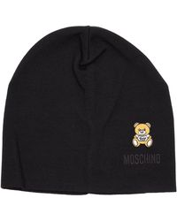 - Save 32% Moschino Teddy Bear Wool Beanie in Violet Purple Womens Hats Moschino Hats 