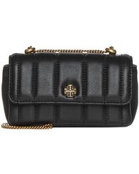 Tory Burch Quilted Leather Mini Bag - Black