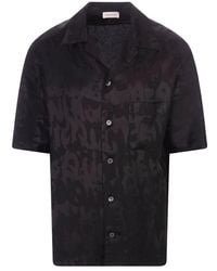 Alexander McQueen - Graffiti-jacquard Buttoned Shirt - Lyst
