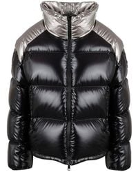Moncler Cuscute High-neck Padded Jacket - Grey