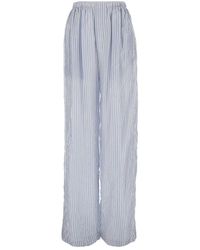 Balenciaga - Striped Elastic Waist Pants - Lyst