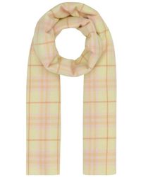 Burberry - Embroidered Cashmere Scarf - Lyst
