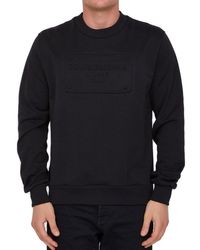 Dolce & Gabbana - Black Sweatshirt With Logo - Lyst