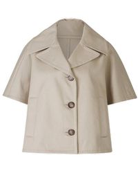 Max Mara - Button-up Short-sleeve Trench Coat - Lyst