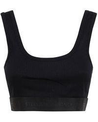 Stella McCartney - Fine-ribbed Cropped Vest Top - Lyst