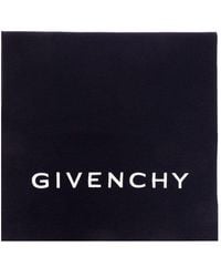 Givenchy - Wool Scarf With Logo, - Lyst