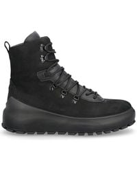 Stone Island - Round-Toe Lace-Up Ankle Boots - Lyst