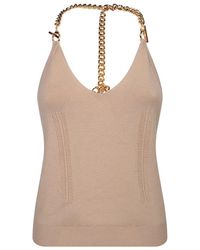 Moschino - Open Back Chain Link Top - Lyst