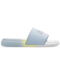Alexander McQueen - Logo Embossed Sandals - Lyst