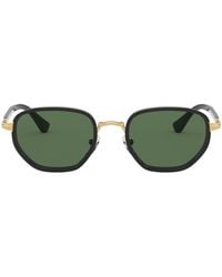 Persol - Oval Frame Sunglasses - Lyst