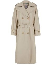 Urbancode - Double Breasted Trench Coat - Lyst