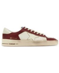 Golden Goose - Star Patch Panelled Sneakers - Lyst