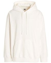 MM6 by Maison Martin Margiela - Graphic Printed Drawstring Hoodie - Lyst
