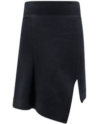 Sacai - High Waist Mini Asymmetric Skirt - Lyst