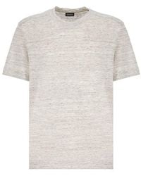 Zegna - Crewneck Short-sleeved T-shirt - Lyst