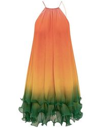Casablancabrand - Rainbow Gradient Cocktail Dress - Lyst