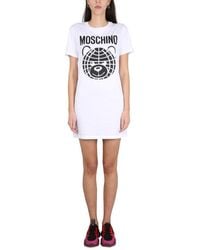 Moschino - Logo Print Dress - Lyst