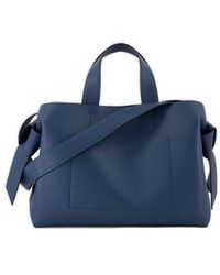 Acne Studios Patent Leather Dog Print Tote Bag in Gray for