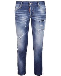 DSquared² - Ripped Skinny Leg Jeans - Lyst