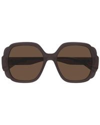 Chloé - Square Frame Sunglasses - Lyst