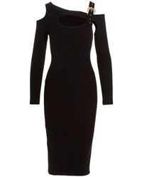 Versace - Cut-out Detailed Midi Dress - Lyst