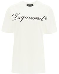 DSquared² Logo T-shirt Xs Cotton - White