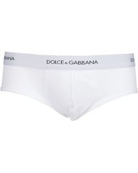 Dolce & Gabbana Ribbed Boxer Briefs - White