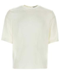 Saint Laurent - Crewneck Short-sleeved T-shirt - Lyst