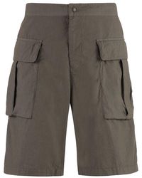 Aspesi - Cotton Cargo Bermuda Shorts - Lyst