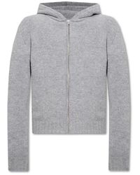 Palm Angels - Zipped Knit Hoodie - Lyst