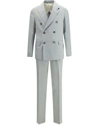 Lardini - Double Breasted Suit - Lyst