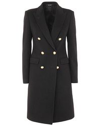 Tagliatore - Double-breasted Mid-length Coat - Lyst