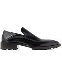 Jil Sander - Stitch-detailed Pointed-toe Loafers - Lyst
