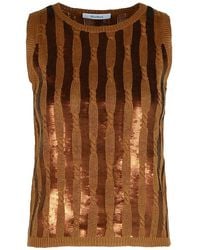 Max Mara - Golia' Linen Tank Top - Lyst