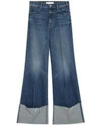 Mother - The Hustler Roller Heel Cuff Fray Jeans - Lyst