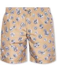 Dolce & Gabbana - Coin-print Drawstring Swim Shorts - Lyst