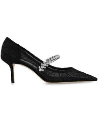 Jimmy Choo - Bing 65 Pointed Toe Lace Pumps - Lyst
