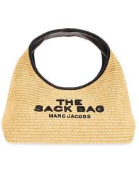 Marc Jacobs - The Woven Logo Embroidered Mini Sack Bag - Lyst