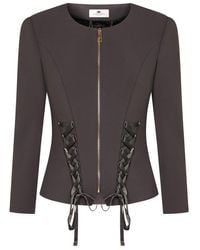 Elisabetta Franchi - Crêpe De Chine Jacket - Lyst