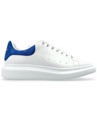 McQueen - Oversize Sneakers With Avio Blue Suede Spoiler - Lyst