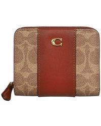 COACH - Coated Canvas Wallet - Lyst