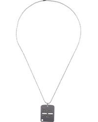 1017 ALYX 9SM Military Tag Necklace - Metallic