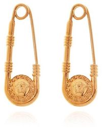 Versace - Brass Earrings, - Lyst
