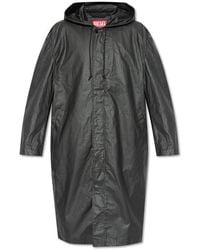DIESEL - J-coat Hooded Long Jacket - Lyst
