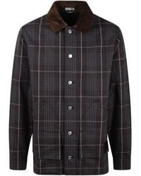 Dior - Checked Long-sleeved Jacket - Lyst
