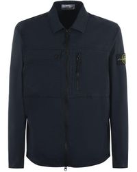 Stone Island - Zip-up Shirt Jacket - Lyst