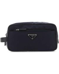 Black for Men Prada Synthetic Nylon Wash Bag in Nero Save 8% Mens Toiletry bags and wash bags Prada Toiletry bags and wash bags 