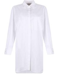 Max Mara - Collared Long-Sleeve Shirt Dress - Lyst