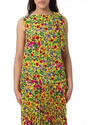 Weekend by Maxmara - All-over Floral Printed Sleeveless Top - Lyst