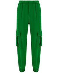 P.A.R.O.S.H. Elasticated-waist Jogging Trousers - Green